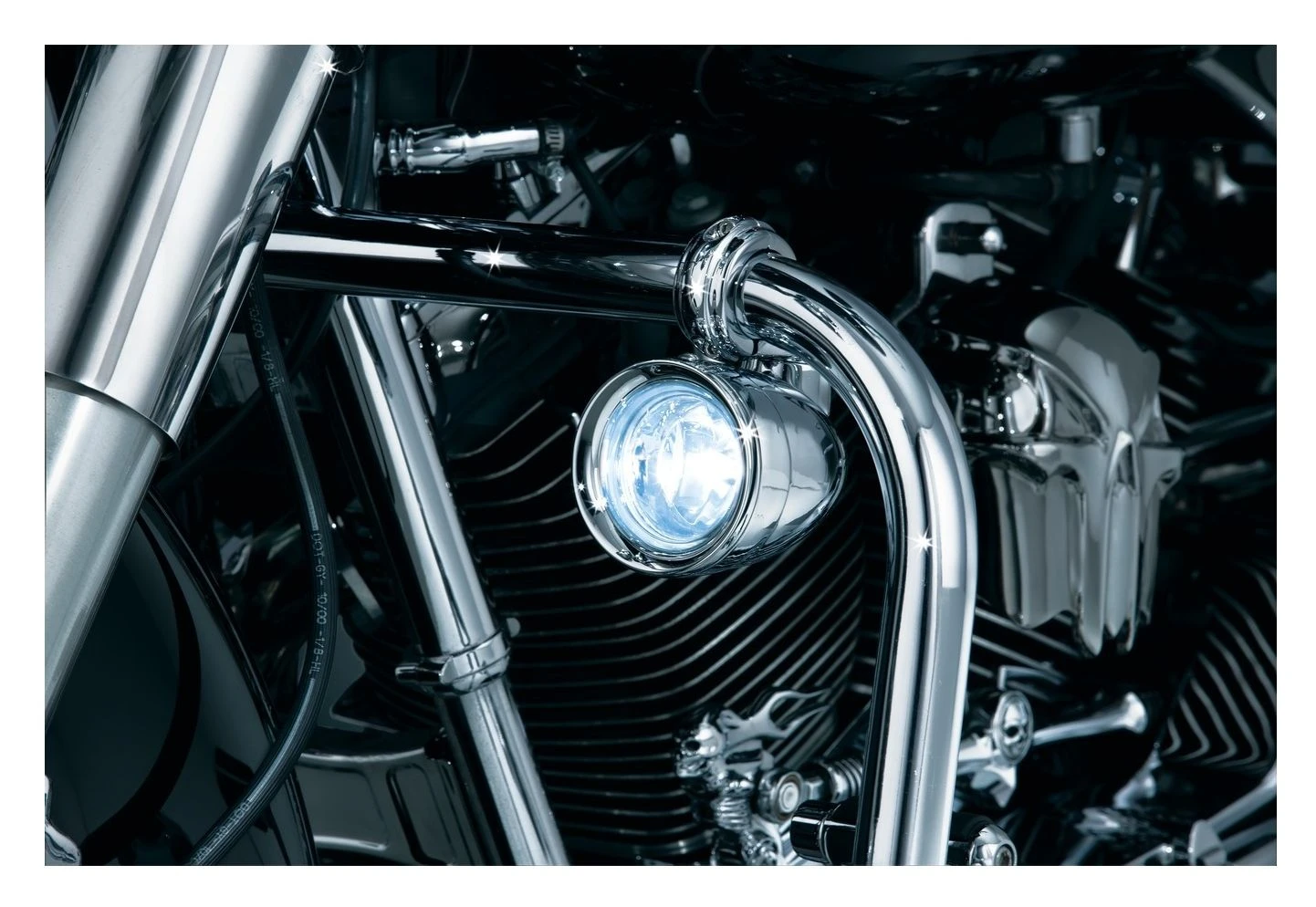 Kuryakyn 1 1/4" Engine Guard Mounted Driving Lights 4 Kuryakyn 1 1/4" Engine Guard Mounted Driving Lights - Image 2