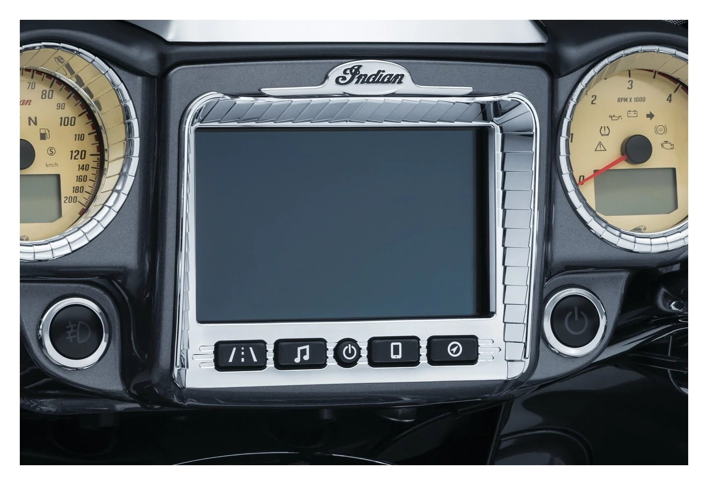 Kuryakyn Aztec Stereo Accent For Indian 2017-2019 8 Kuryakyn Aztec Stereo Accent For Indian 2017-2019 - Image 6