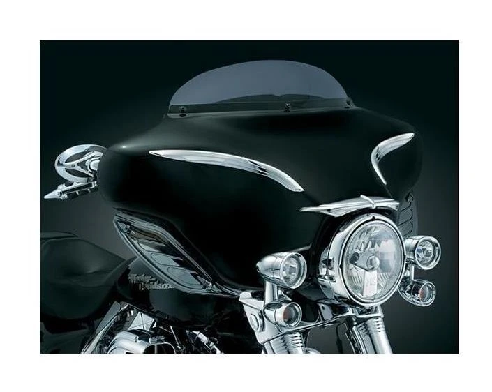 Kuryakyn Bat Brow For Harley Touring / Trike 3 Kuryakyn Bat Brow For Harley Touring / Trike