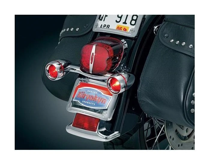 Kuryakyn Bullet Rear Turn Signal Bar Kit For Harley 1986-2022 - Image 3