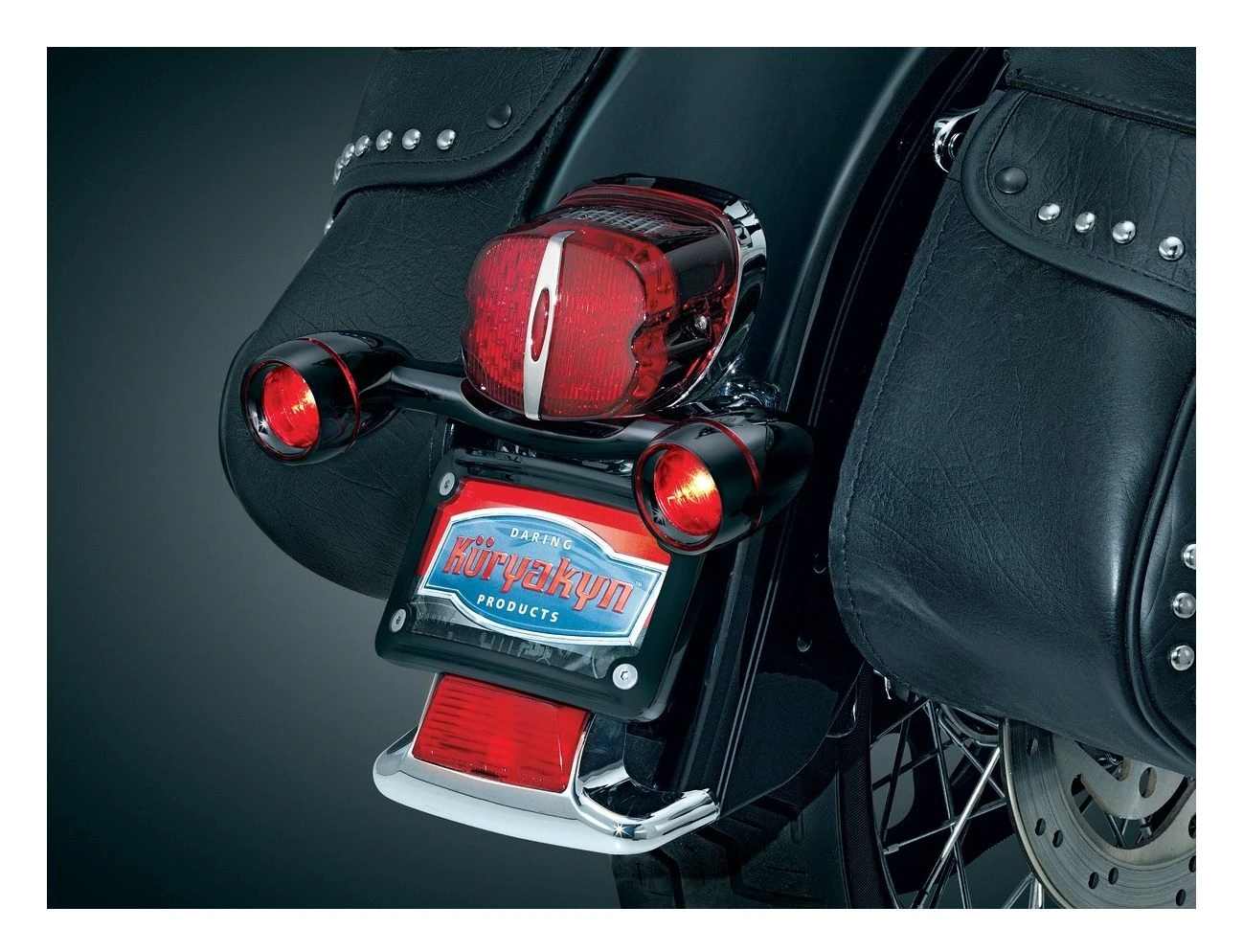 Kuryakyn Bullet Rear Turn Signal Bar Kit For Harley 1986-2022