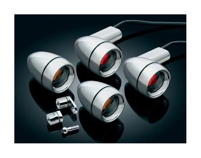 Kuryakyn Bullet Style Turn Signal Kit For Harley 2000-2008 3 Kuryakyn Bullet Style Turn Signal Kit For Harley 2000-2008