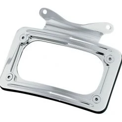 Kuryakyn Curved License Plate Frame Mount For Harley -Deals Throttle Nest Store kuryakyn curved license plate frame mount for harley chrome 2