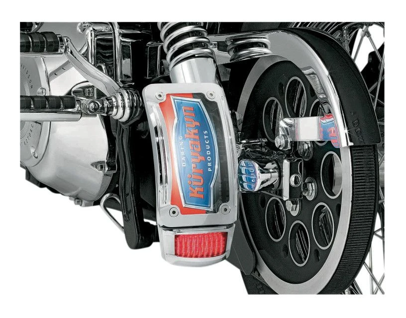 Kuryakyn Curved Side-Mount License Plate Holder For Harley 3 Kuryakyn Curved Side-Mount License Plate Holder For Harley