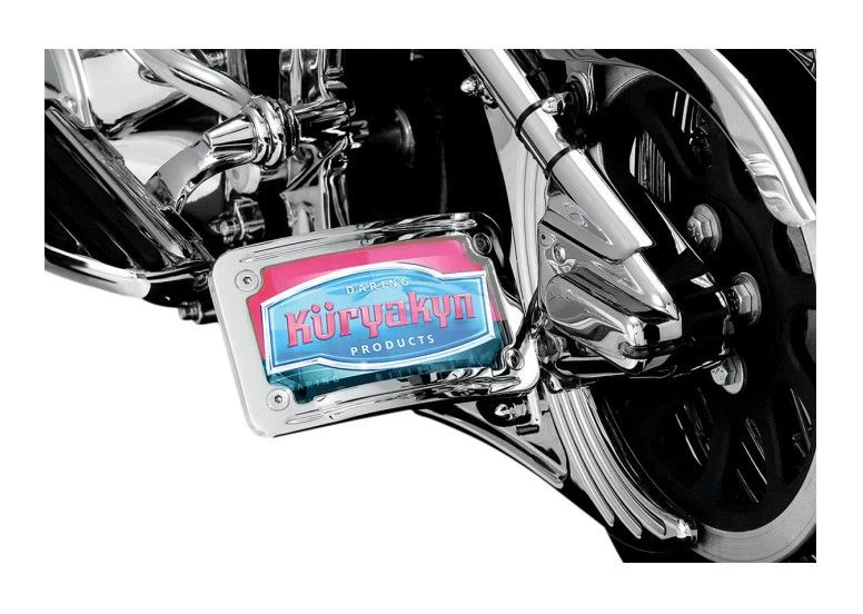 Kuryakyn Curved Side-Mount License Plate Holder For Harley 5 Kuryakyn Curved Side-Mount License Plate Holder For Harley - Image 3