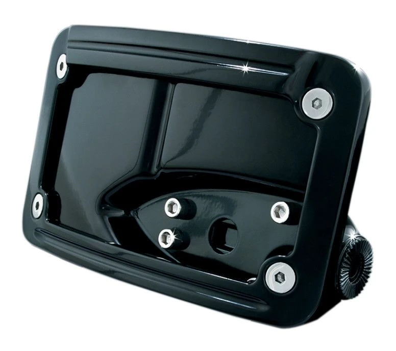Kuryakyn Curved Side-Mount License Plate Holder For Harley 6 Kuryakyn Curved Side-Mount License Plate Holder For Harley - Image 4