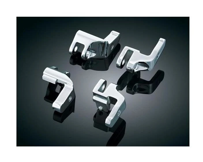 Kuryakyn Driver Floorboard Relocation Brackets For Harley 3 Kuryakyn Driver Floorboard Relocation Brackets For Harley