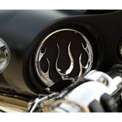 Kuryakyn Flame Front Speaker Grills For Harley Touring -Deals Throttle Nest Store kuryakyn flame front speaker grills for harley touring flame 1