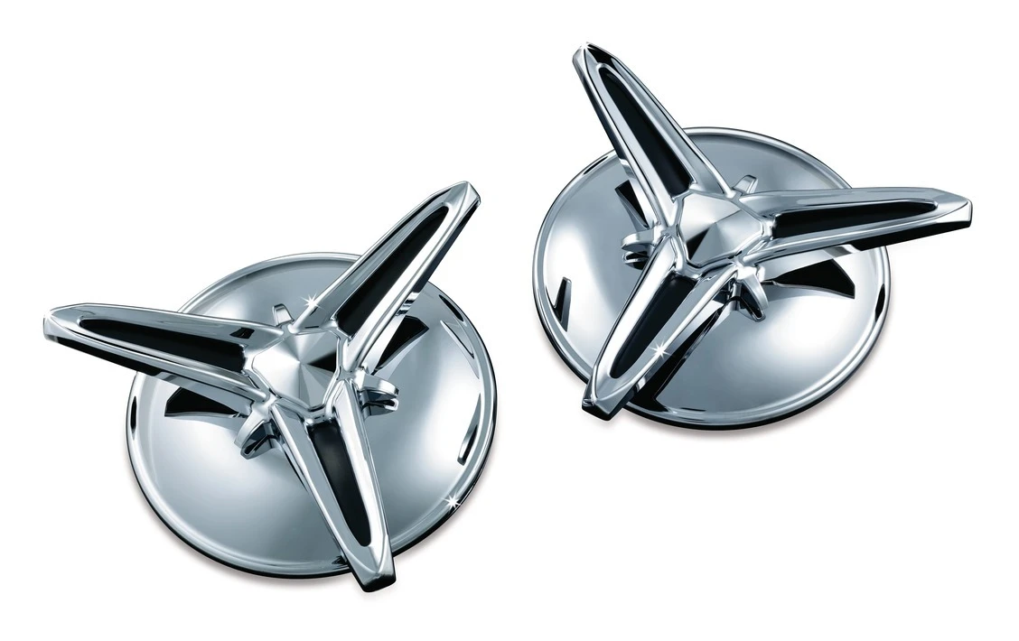 Kuryakyn Knock-Off Center Caps For Harley Trike 2009-2022 3 Kuryakyn Knock-Off Center Caps For Harley Trike 2009-2022