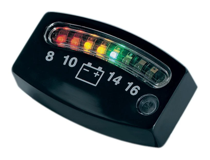Kuryakyn LED 12 Volt Battery Gauge 3 Kuryakyn LED 12 Volt Battery Gauge