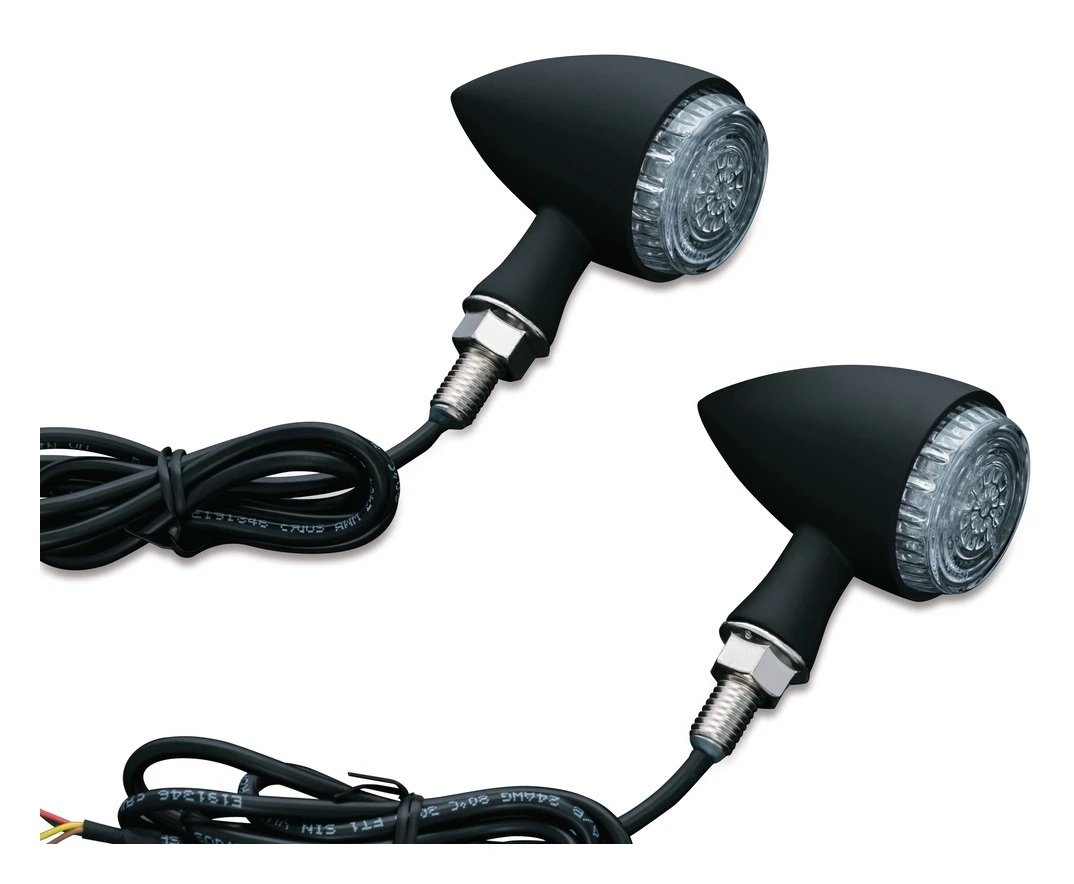 Kuryakyn LED Torpedo Turn Signal Indicator Lights 3 Kuryakyn LED Torpedo Turn Signal Indicator Lights