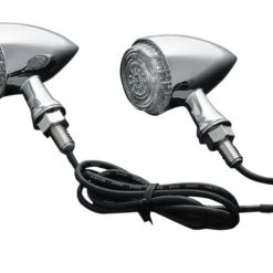 Kuryakyn LED Torpedo Turn Signal Indicator Lights 9 Kuryakyn LED Torpedo Turn Signal Indicator Lights -Deals Throttle Nest Store kuryakyn led torpedo turn signal indicator lights chrome 1