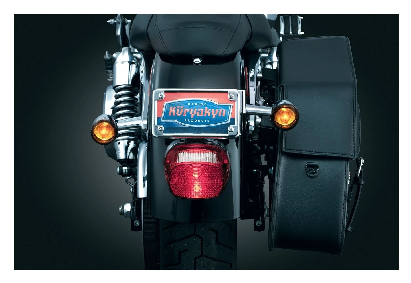 Kuryakyn License Plate Turn Signal And Marker Light Mounts - Image 4