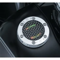 Kuryakyn Mesh Led Fuel Battery Gauge Gas Cap For Harley 1988-2018 -Deals Throttle Nest Store kuryakyn mesh led fuel battery gauge gas cap for harley19912017 5