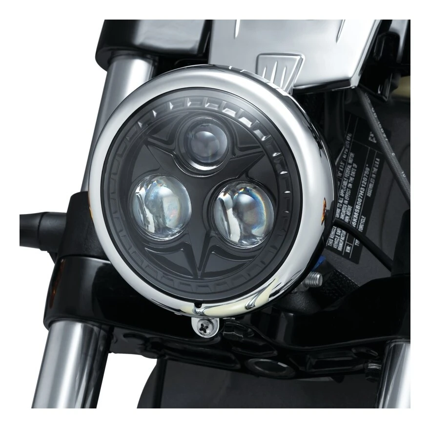 Kuryakyn Orbit 5 3/4" LED Headlight For Harley 4 Kuryakyn Orbit 5 3/4" LED Headlight For Harley - Image 2