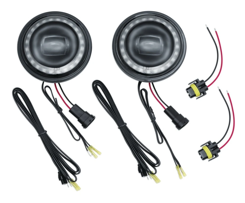 Kuryakyn Orbit Prism+ 4.5" LED Bluetooth Color Halo Passing Lamps