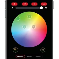 Kuryakyn Orbit Prism+ 7" LED Bluetooth Color Halo Headlight -Deals Throttle Nest Store kuryakyn orbit prism7 led bluetooth color halo headlight 6