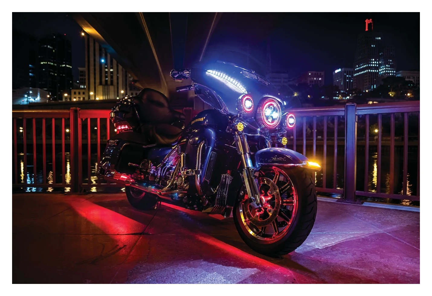 Kuryakyn Orbit Prism+ 7" LED Bluetooth Color Halo Headlight - Image 4