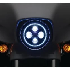 Kuryakyn Orbit Vision 7" LED Halo Headlight For Harley 1991-2022