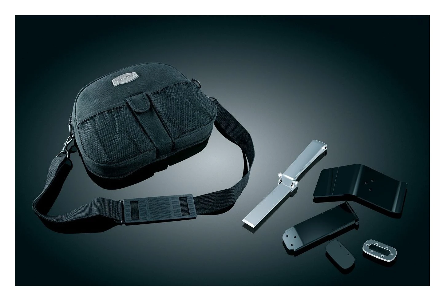 Kuryakyn Plug-N-Go Driver Backrest With Storage Pouch For Honda GoldWing 2001-2015 4 Kuryakyn Plug-N-Go Driver Backrest With Storage Pouch For Honda GoldWing 2001-2015 - Image 2