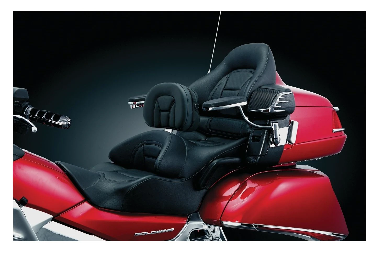 Kuryakyn Plug-N-Go Driver Backrest With Storage Pouch For Honda GoldWing 2001-2015 6 Kuryakyn Plug-N-Go Driver Backrest With Storage Pouch For Honda GoldWing 2001-2015 - Image 4