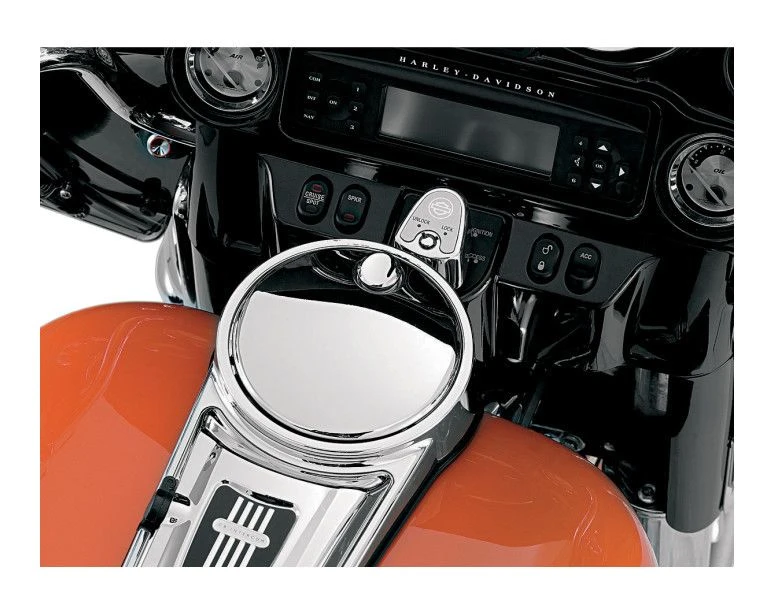 Kuryakyn Push Button Fuel Door Latch For Harley Touring 1992-2022 - Image 5