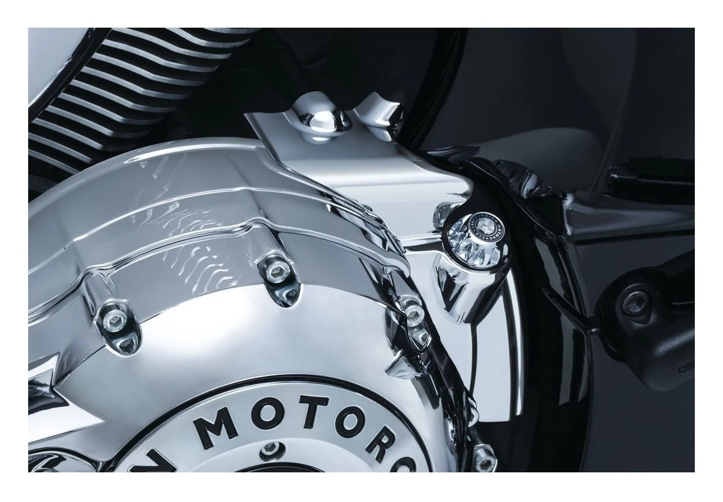 Kuryakyn Rear Oil Panel Accent For Indian 2014-2022 4 Kuryakyn Rear Oil Panel Accent For Indian 2014-2022 - Image 2