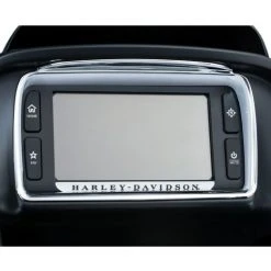Kuryakyn Tri-Line Stereo Trim For Harley -Deals Throttle Nest Store kuryakyn tri line stereo trim for harley road glide20152016 chrome 3