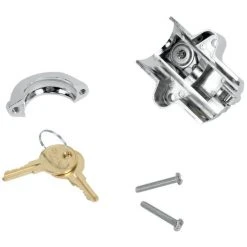 Kuryakyn Universal Chrome Helmet Lock -Deals Throttle Nest Store kuryakyn universal chrome helmet lock 5