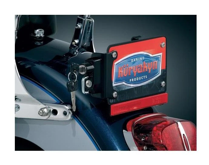 Kuryakyn Universal License Plate Helmet Lock With Mount 3 Kuryakyn Universal License Plate Helmet Lock With Mount