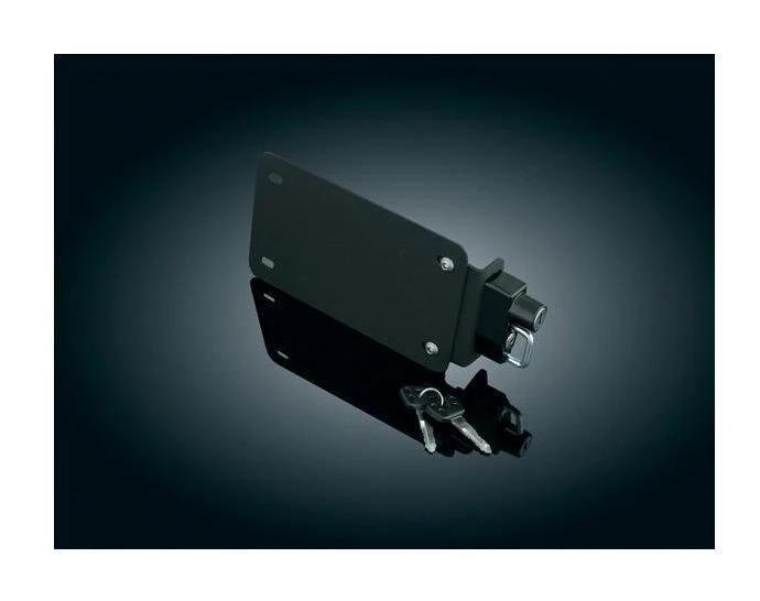 Kuryakyn Universal License Plate Helmet Lock With Mount 4 Kuryakyn Universal License Plate Helmet Lock With Mount - Image 2