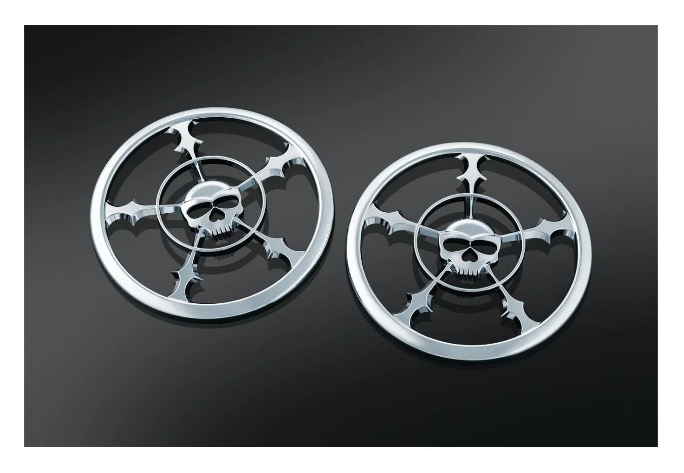 Kuryakyn Zombie Front Speaker Grills For Harley Touring 3 Kuryakyn Zombie Front Speaker Grills For Harley Touring