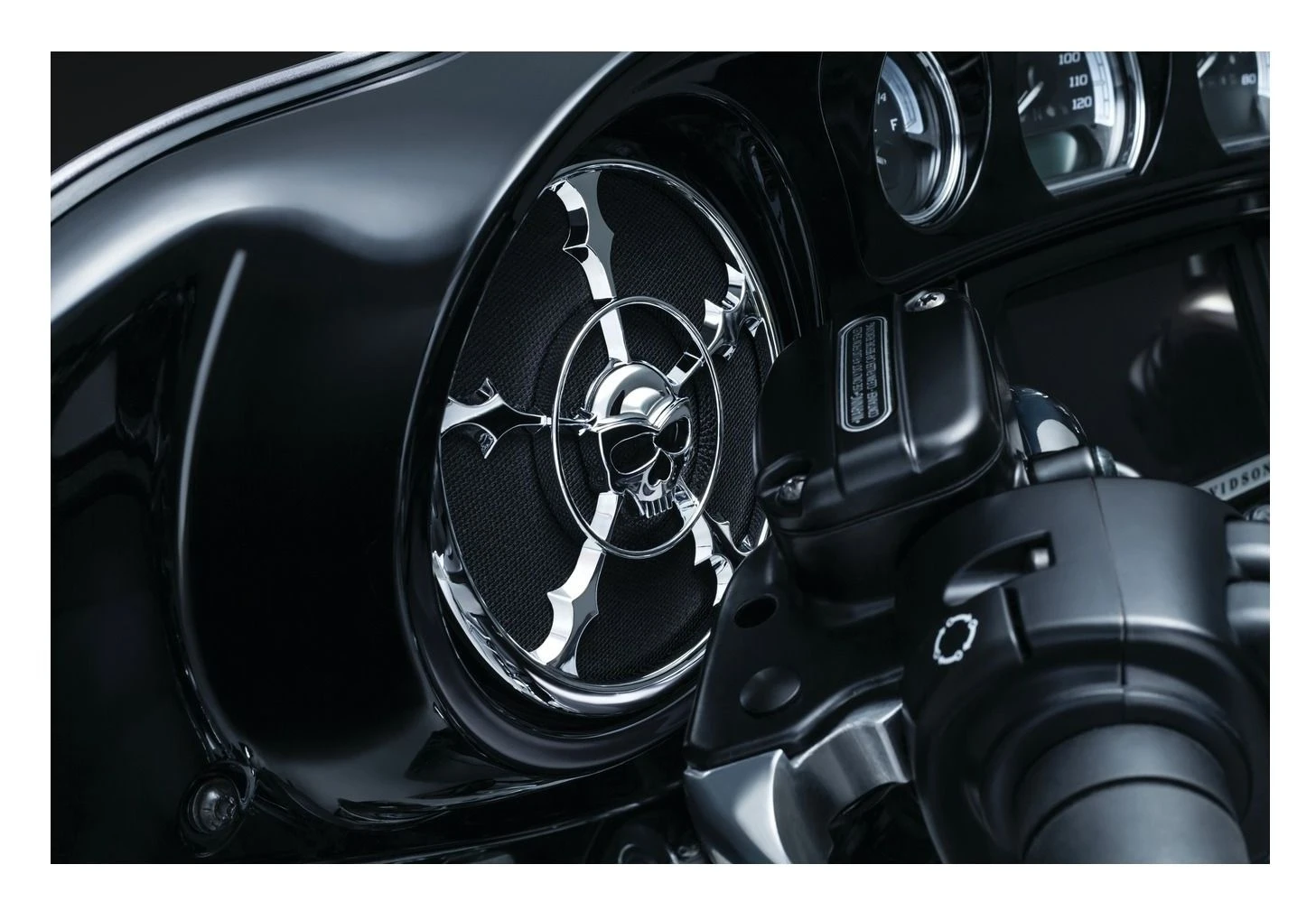 Kuryakyn Zombie Front Speaker Grills For Harley Touring 5 Kuryakyn Zombie Front Speaker Grills For Harley Touring - Image 3