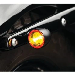 Kuryakyn by Kellermann Bullet 1000 Turn Signal Red Running / Red Brake / Amber Turn LEDs / Satin Blac... [Open Box] -Deals Throttle Nest Store kuryakynby kellermann bullet1000 turn signal red running red brake amber turn le ds satin blac open box red running red brake amber turn le ds 21