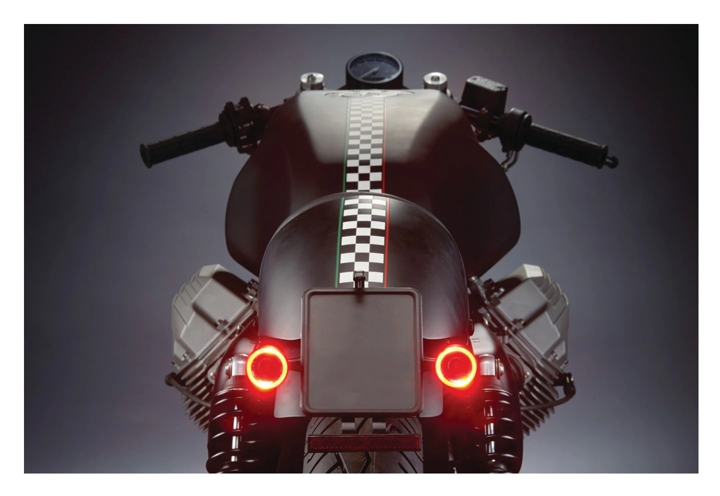 Kuryakyn by Kellermann Bullet 1000 Turn Signal Red Running / Red Brake / Amber Turn LEDs / Satin Blac... [Open Box] - Image 7