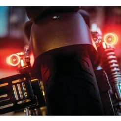 Kuryakyn by Kellermann Bullet 1000 Turn Signal Red Running / Red Brake / Amber Turn LEDs / Satin Blac... [Open Box] -Deals Throttle Nest Store kuryakynby kellermann bullet1000 turn signal red running red brake amber turn le ds satin blac open box red running red brake amber turn le ds 26